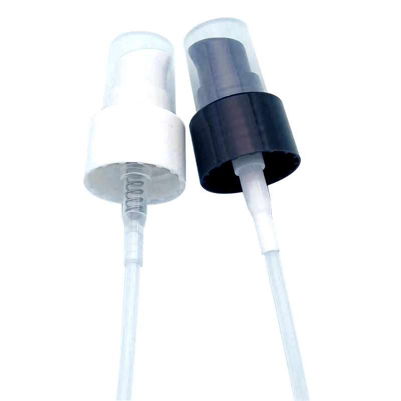 24/410 Plastic Lotion Cream Pump White Black med PP -deksel