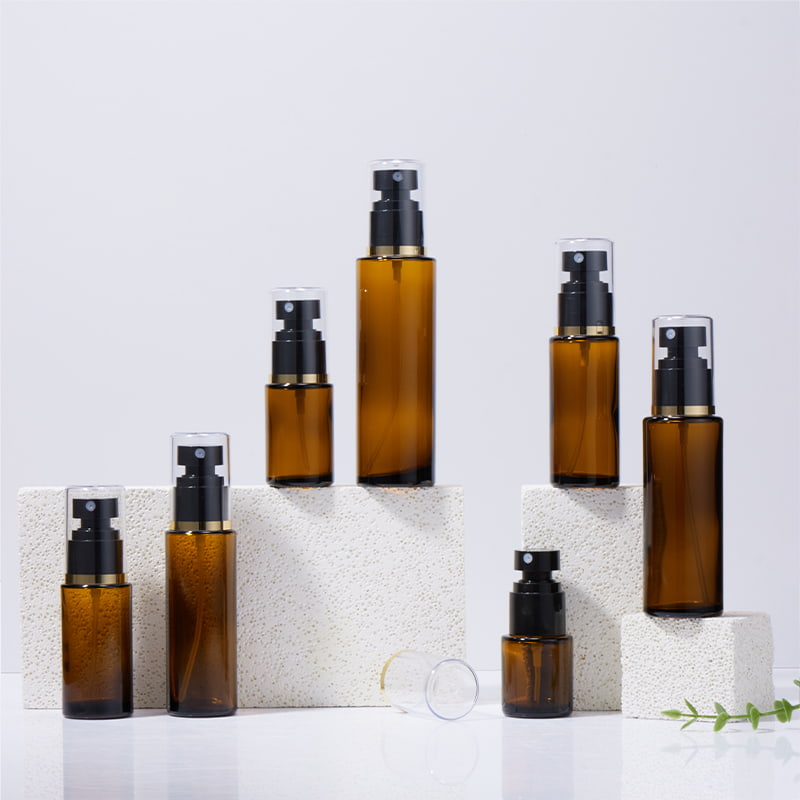 20ml 30ml 40ml 50ml 60ml 80ml 100ml Amber glass sprayflaske